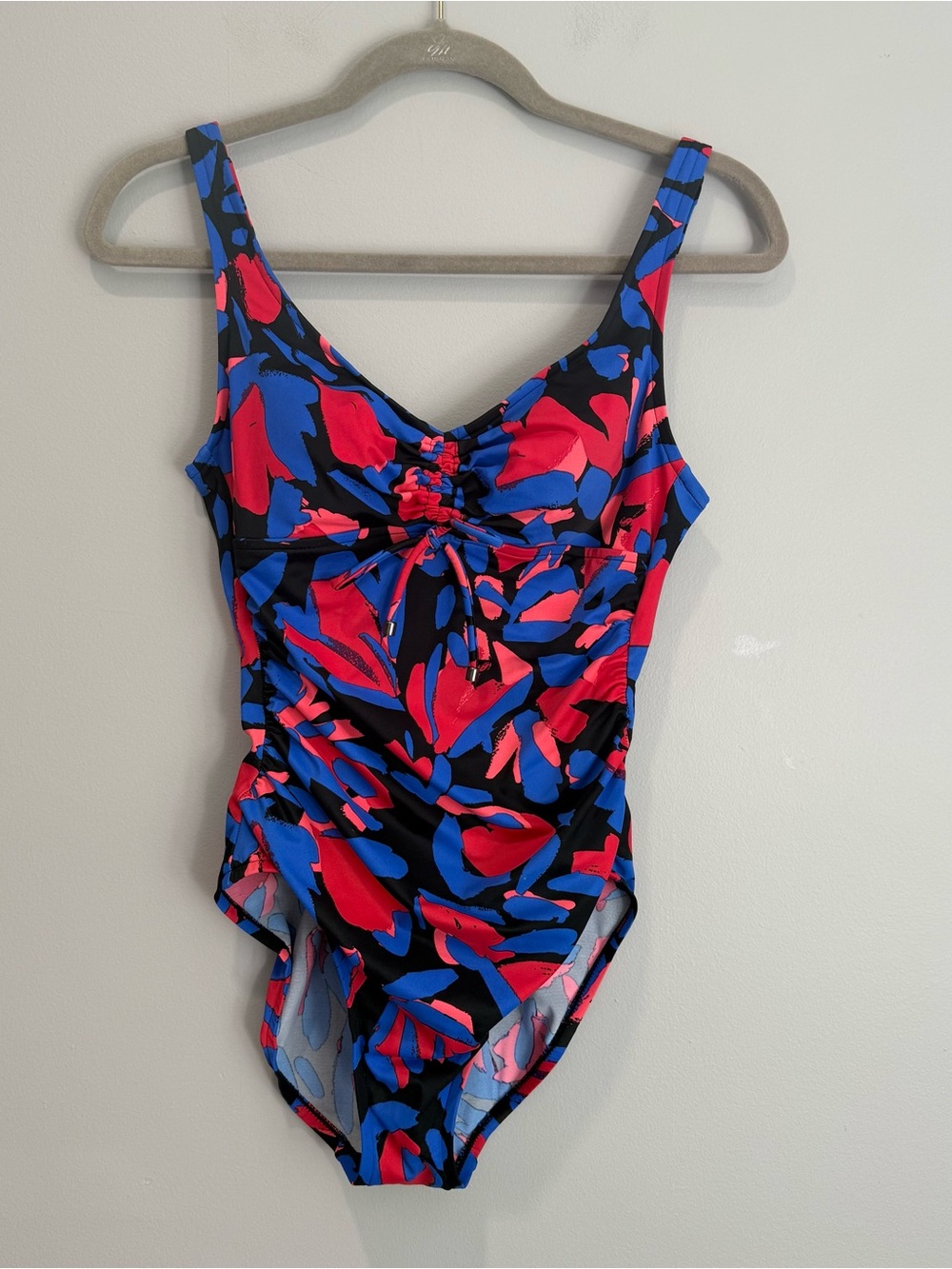 Aqua Green Patterned One-Piece Swimsuit